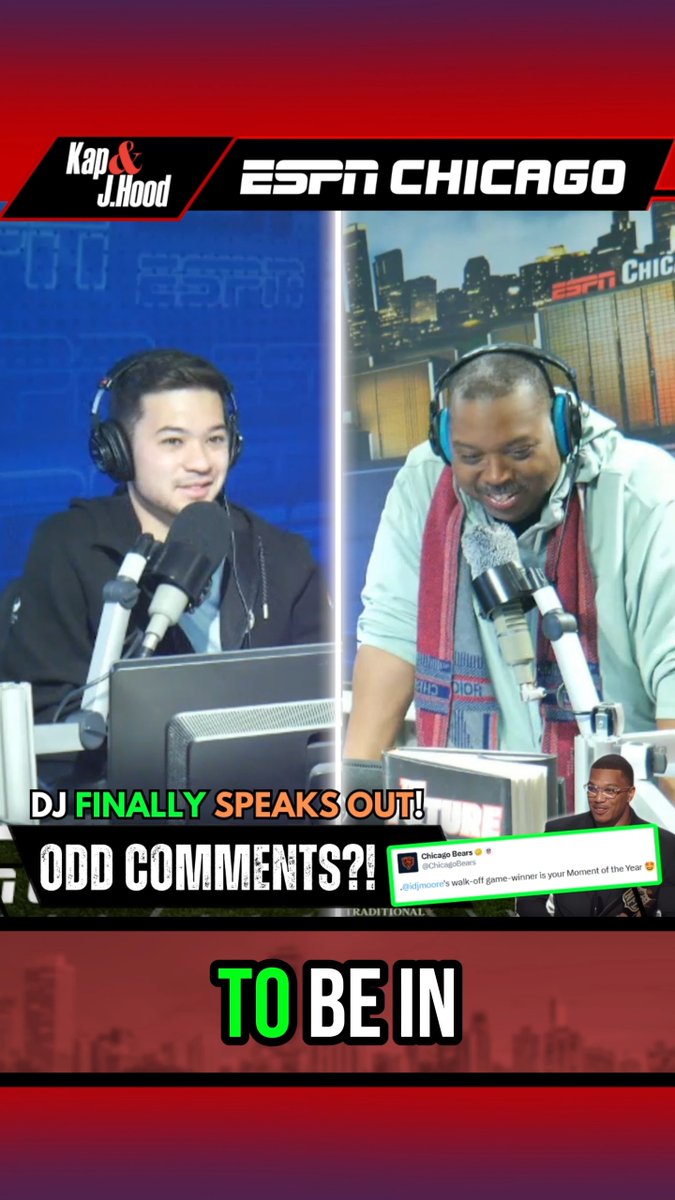 J Hood has a message for DJ Moore following his comments towards Bears fans... J-Hood x Tyler Aki