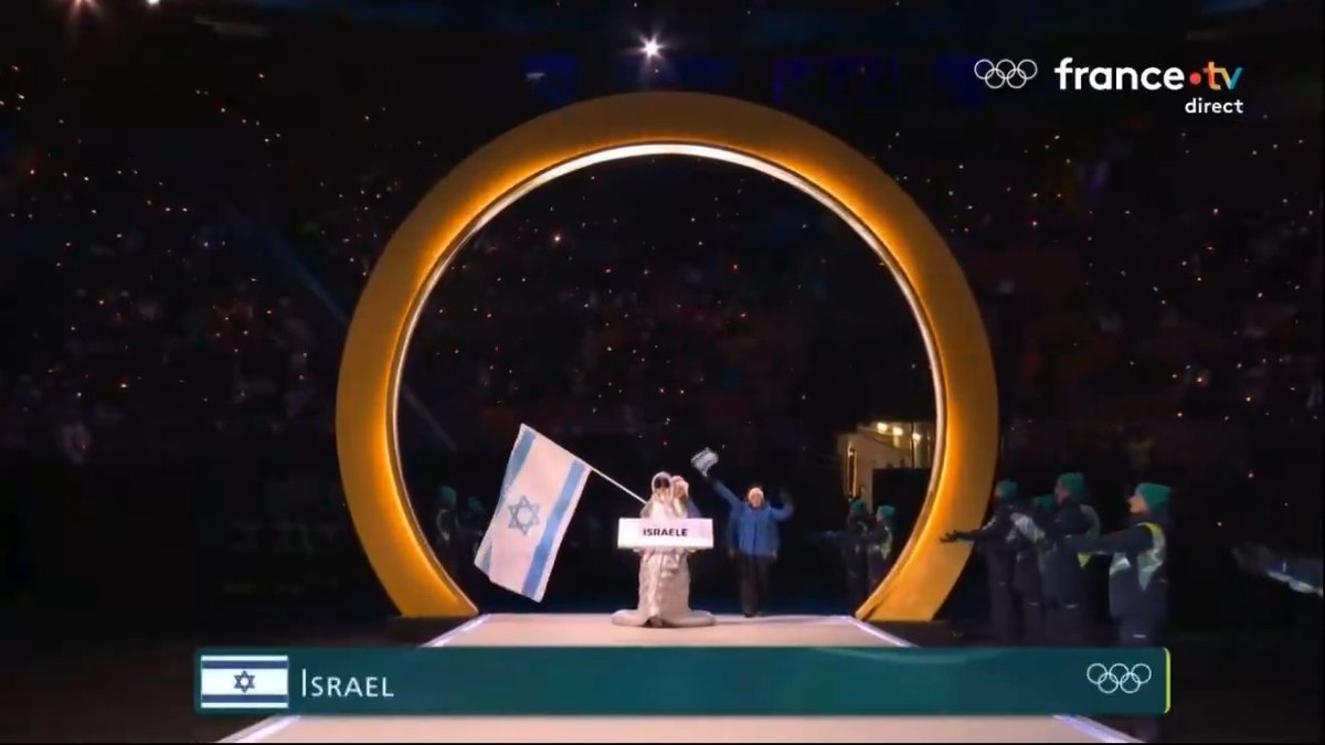 BREAKING: Israeli athletes are booed at the 2026 Winter Olympics opening ceremony. So, while the Olympics held in Hitler's Germany saw record turnout and support, attendees at this year's Olympics will never forgive the Jewish state for refusing to die.