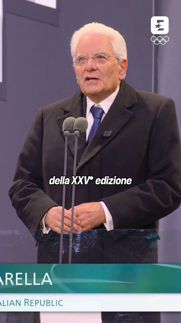 Il presidente Mattarella dà il via ufficiale ai XXV Giochi Olimpici