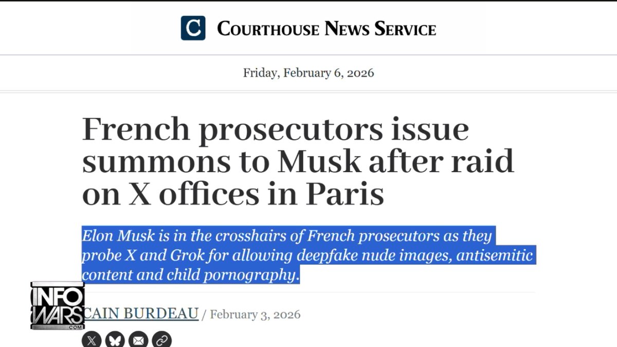UPDATE: EU Hits Elon Musk With $140 Million Fine &amp; Is Looking To Arrest Him Because Grok Questioned How Many Jews Died In The Holocaust! PLUS, French Prosecutors Issue Summons To Musk After Raid On X Offices In Paris