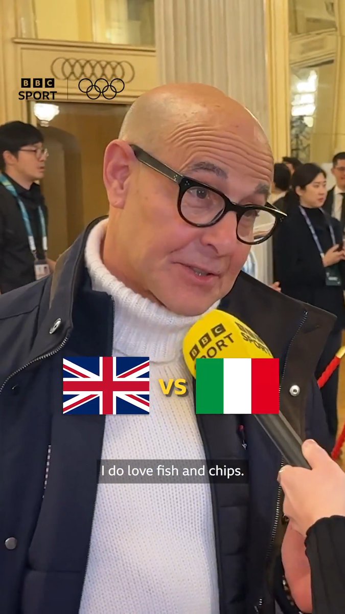 🇬🇧🇮🇹 British v Italian: food, music, fashion... Fish and chips getting some love on the Winter Olympics opening ceremony red carpet in Milan! 🇬🇧🇮🇹