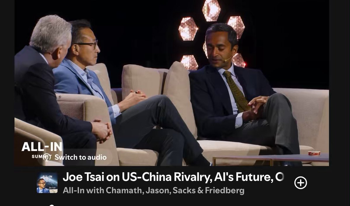 Here’s Joe Tsai, owner of the New York Liberty, on the All In Podcast - Talking about Caitlin Clark’s impact on the WNBA. WNBA Caitlin Clark