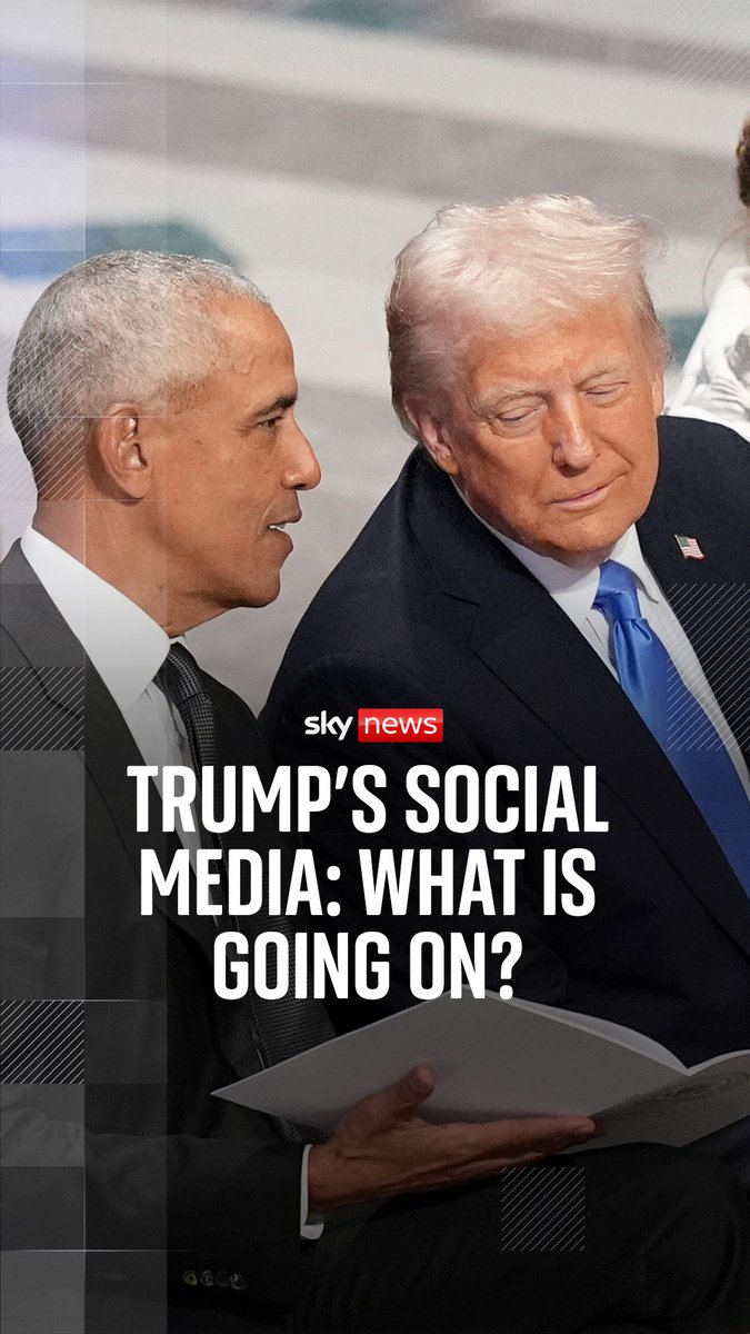 Donald Trump has been accused of "disgusting behaviour" after a video was shared on his Truth Social account depicting Barack and Michelle Obama as apes. Mark Stone looks at the timeline of events. 🔗