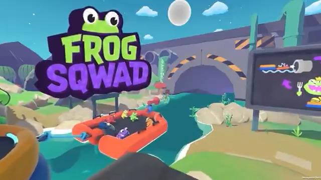 'Frog Sqwad' is a co-op extraction puzzle-platformer for up to 8 players where you can team with your frog friends for a "friendslop" party and eat until you grow into a humongous Megafrog