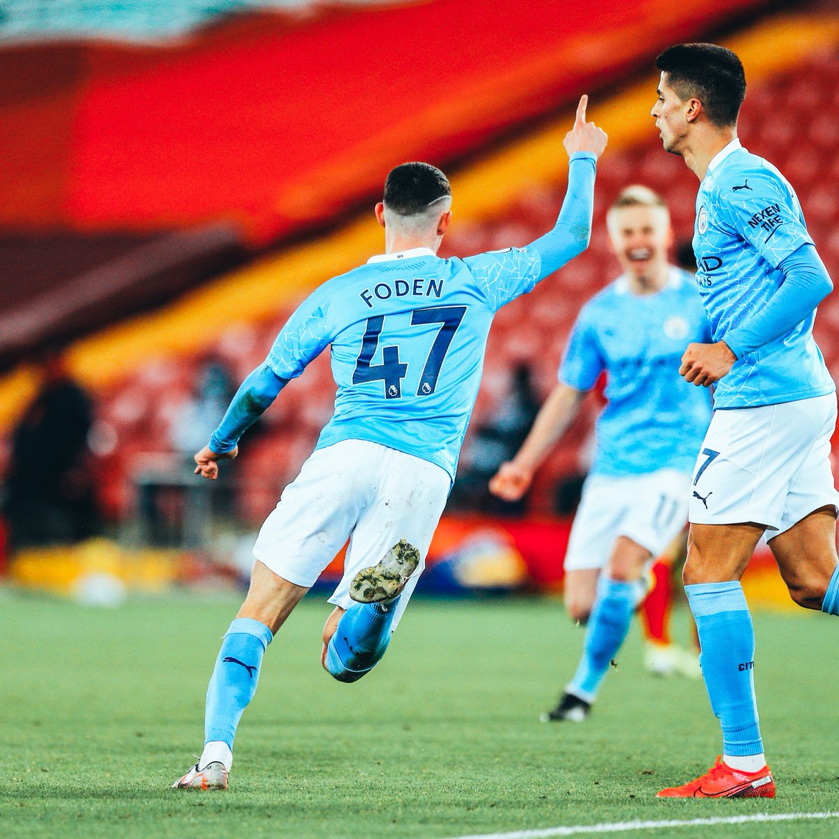 Five years ago today, a Phil Foden inspired #ManCity dismantled Liverpool 4-1 at Anfield! 👀