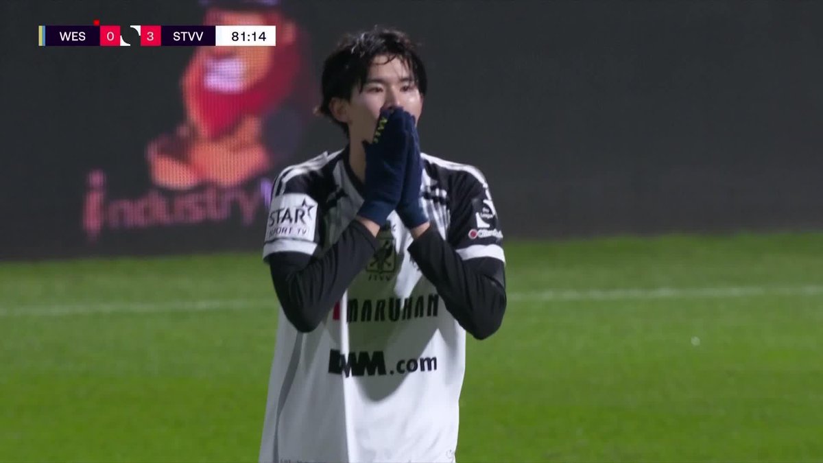 抜群の逃げる動き 完全にフリーでニアへ 🇯🇵後藤啓介 今季9ゴール目 🇧🇪ベルギーリーグ第24節 🆚ウェステルロー×シント=トロイデン 📺DAZN 見逃し配信中 #だったらDAZN
