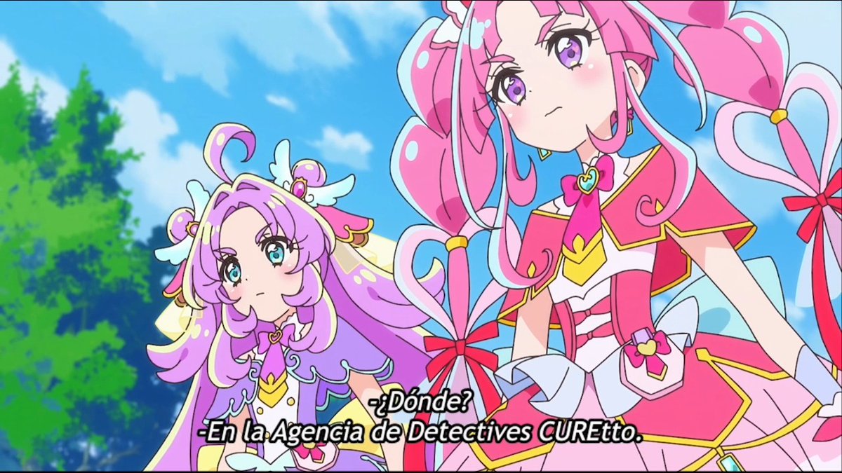 ¡Busquemos respuestas en la Agencia de Detectives CUREtto! 🕵️‍♀️ Mira el Episodio 2 de Star Detective Precure! 🔍✨, disponible en simulcast por Crunchyroll. #StarDetectivePrecure #Precure #Anime