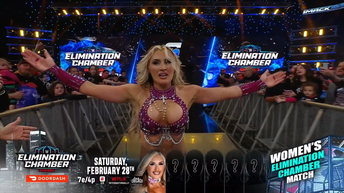 Elimination Chamber is officially running on Tiffy Time! ⏰ Tiffany Stratton