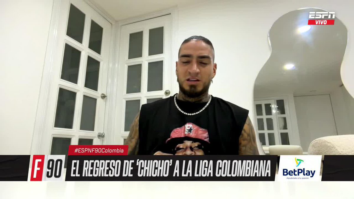 "NUNCA me ahorré una gota de sudor cuando estuve en Millonarios y acá tampoco: al contrario, voy a dar EL DOBLE" Cristian "Chicho" Arango, refuerzo de Atlético Nacional. ▶️ No te pierdas #ESPNF90Colombia en el Plan Premium de #DisneyPlus