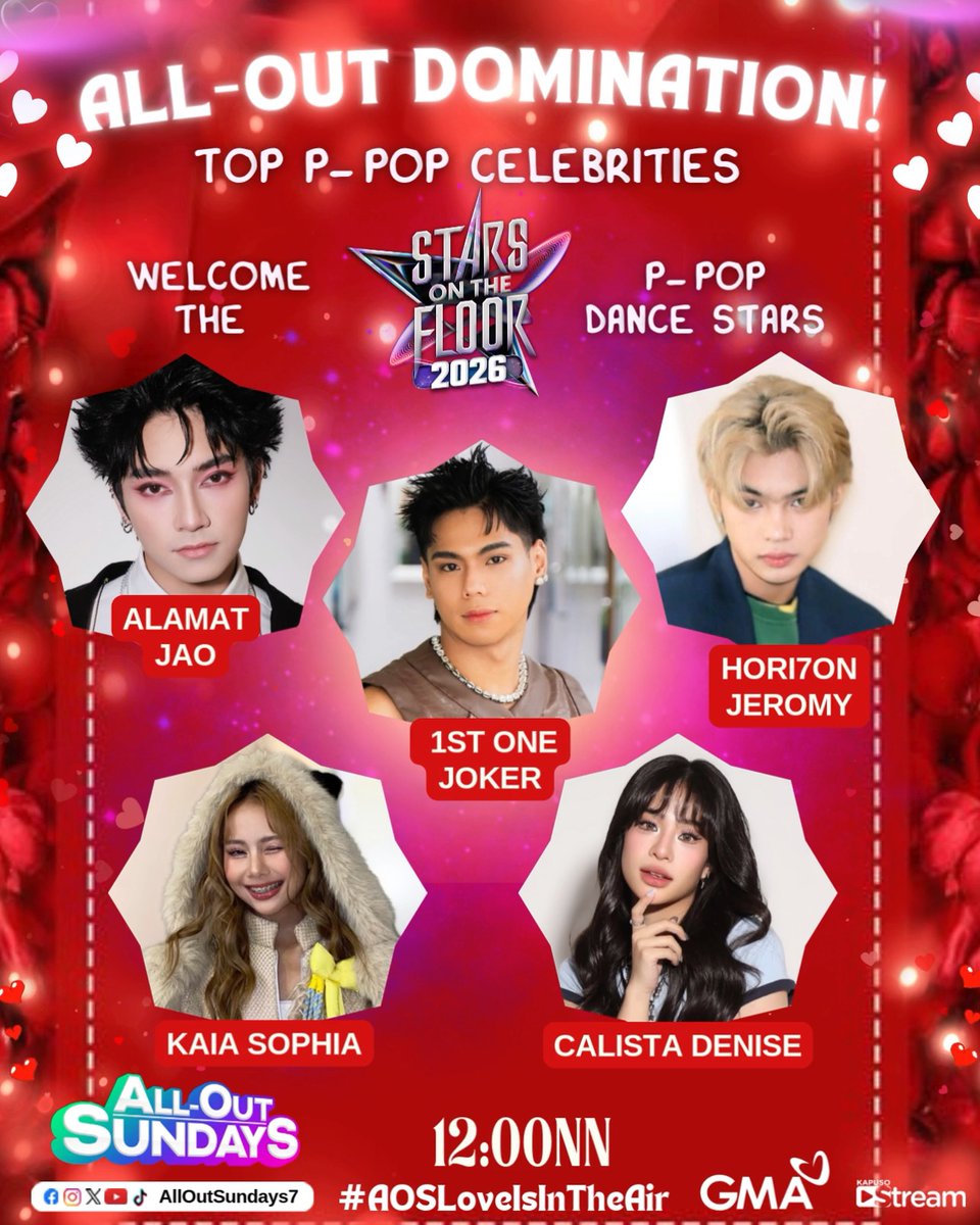 #AllOutSundays: Sasabog ang dance floor as P-Pop dance stars unite ahead of Stars On The Floor Season 2! 🔥💃 Official Hashtag: #AOSLoveIsInTheAir