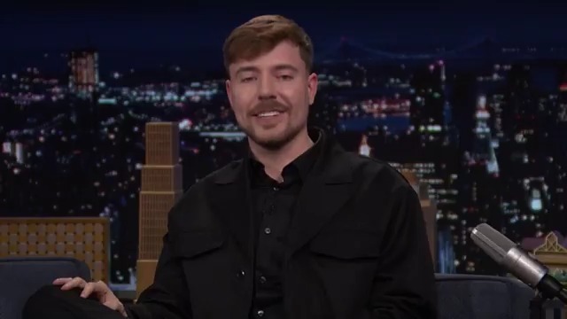 One of MrBeast’s first videos that blew up was of him counting to 100,000 🤣 #FallonTonight