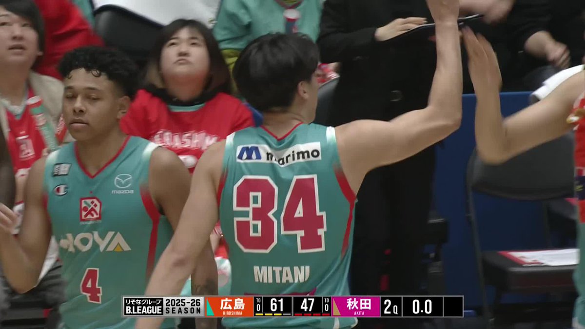 今日は三谷桂司朗の日か🔥 前半だけで5本の3Pシュート含む17得点! 三谷 桂司朗/ Keijiro Mitani 広島ドラゴンフライズ 📡バスケットLIVEで生配信中 #Bリーグ #りそなグループ