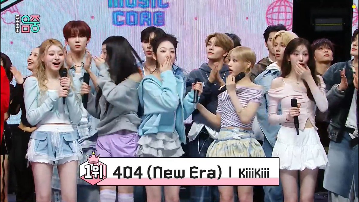 🏆 KiiiKiii wins 1st place on Music Core today with “404 (New Era)”! Congratulations to KiiiKiii and TiiiKiii! 🥳 #404_NewEra2ndWin #KiiiKiii4thWin #KiiiKiii #키키 #404_NewEra (260207)