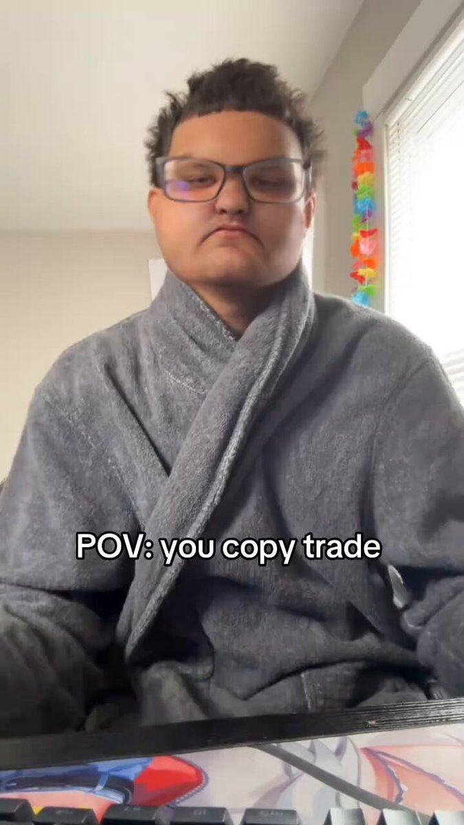 Copy traders will always be my favourite breed of traders 😂