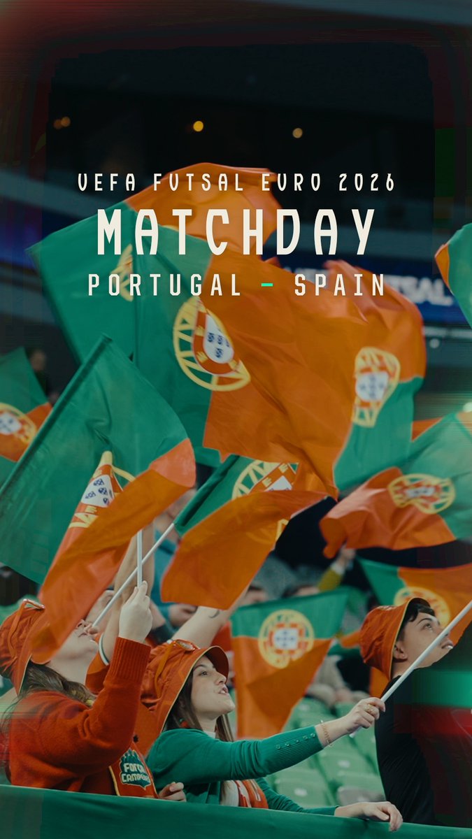 Dia de ser Portugal ✨🇵🇹 para chegar à glória! 🦾 #FazHistória | #FutsalEURO