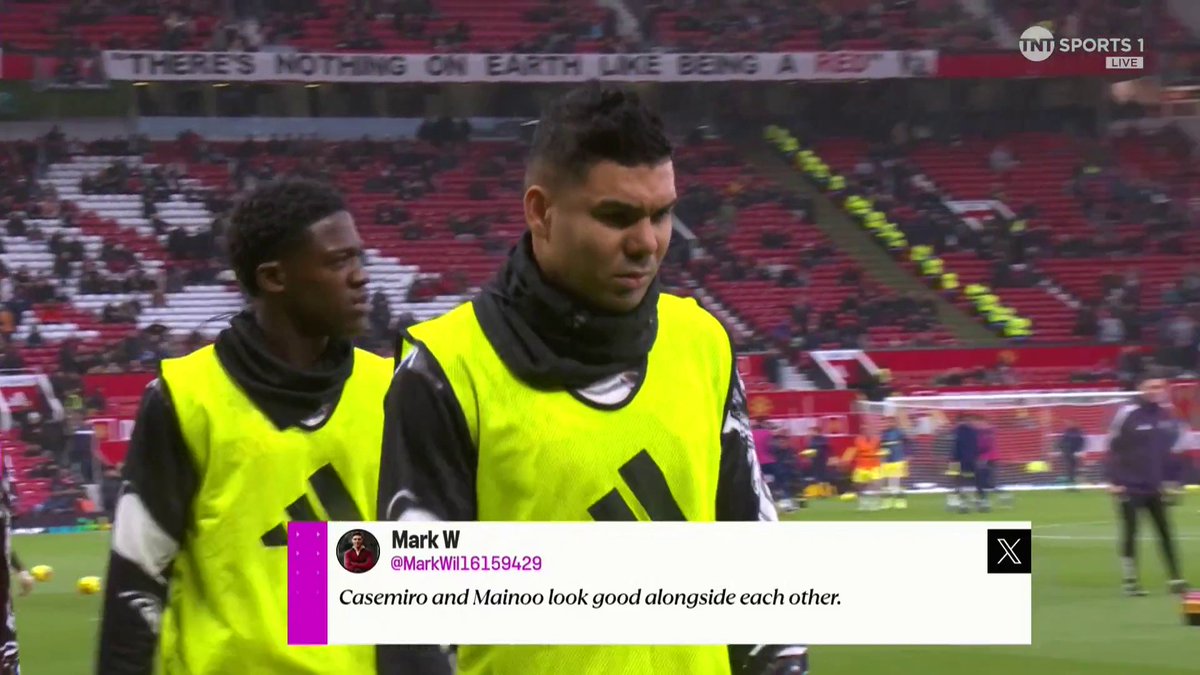 “He didn’t play in a year, came in and played against Arsenal and Man City. 99% of players would’ve struggled” 👏 Kobbie Mainoo is shining in a Man United shirt once again ⭐ 🎙️ Lynsey Hipgrave | 📺 TNT Sports &amp; discovery+ UK