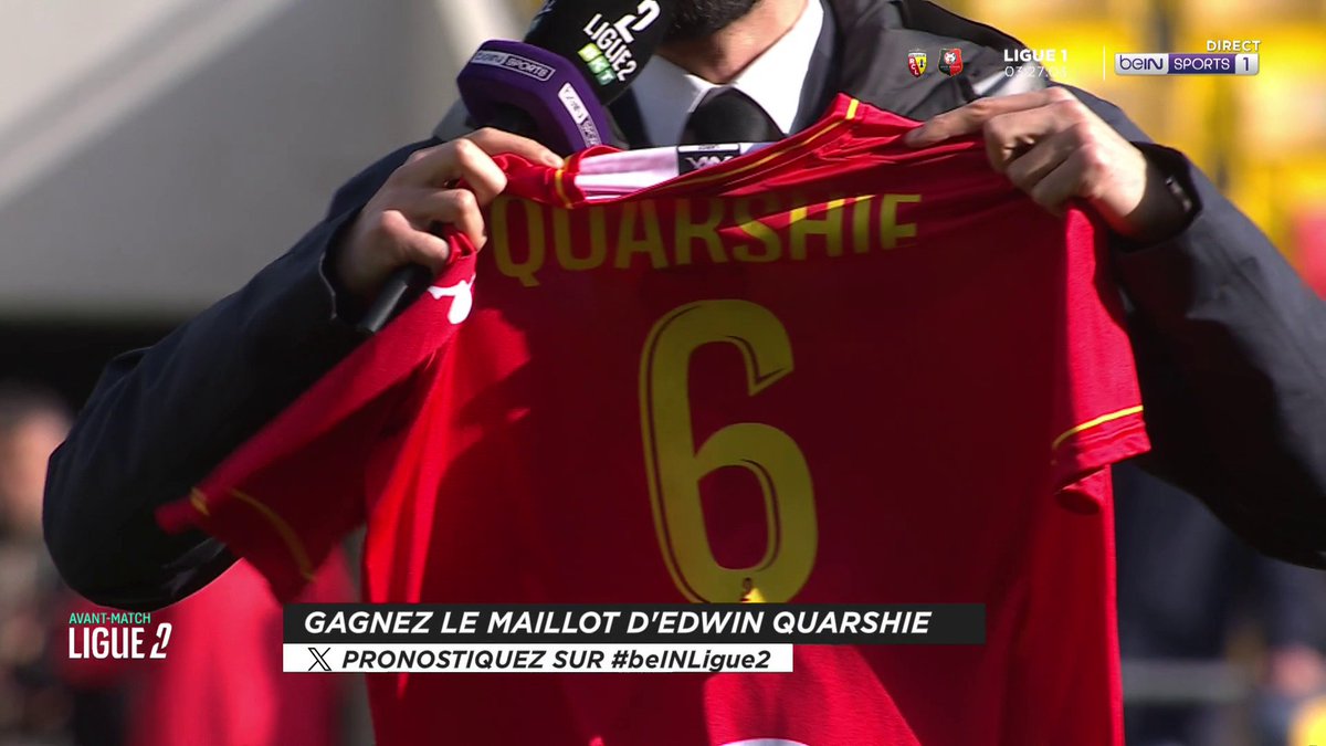 [🎁CONCOURS] ⚽️#beINLIGUE2 🔮 Donnez votre pronostic pour #LMFCLAVAL via #beINLIGUE2 👕 Le maillot d'Edwin Quarshie est à gagner ! 👉 Follow beIN SPORTS pour jouer