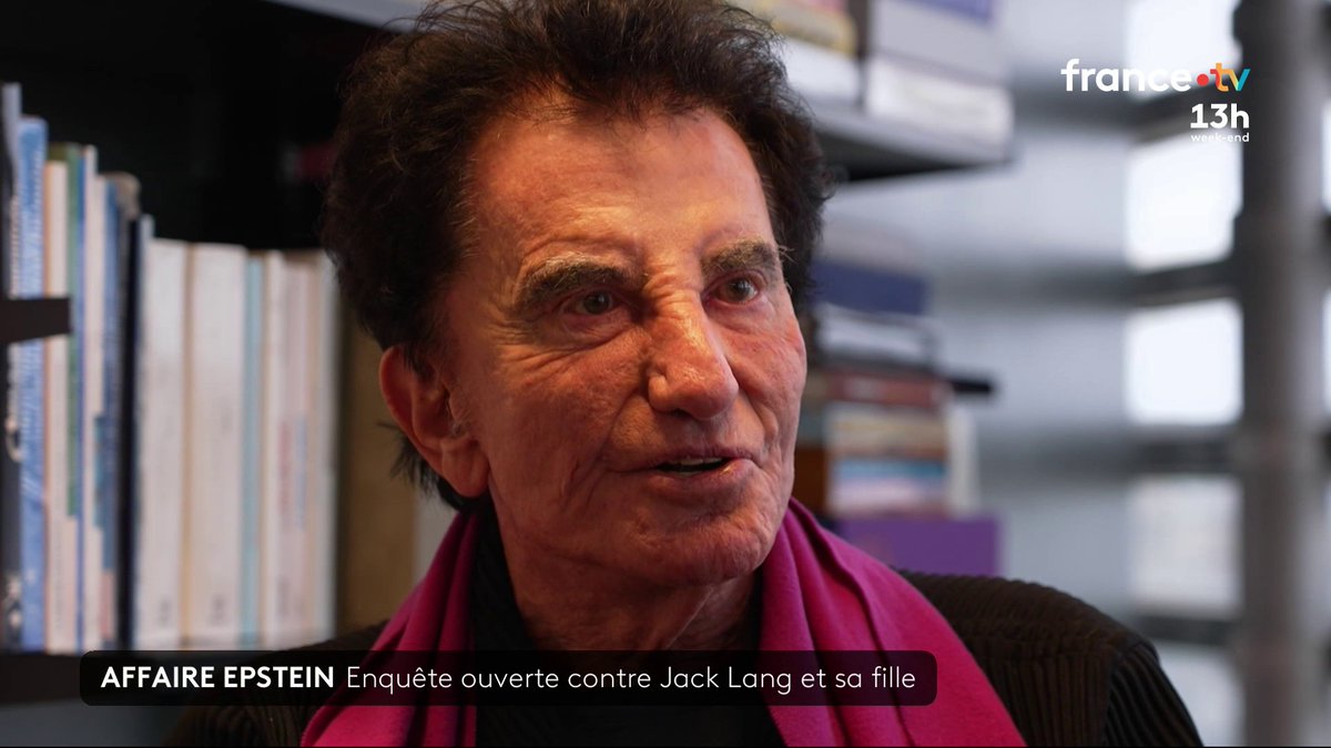 Jack Lang sommé de s'expliquer sur ses liens avec Jeffrey Epstein. Le parquet national financier a annoncé hier soir avoir ouvert une enquête préliminaire pour "blanchiment de fraude fiscale aggravée" à l'encontre de l'ancien ministre de la Culture et de sa fille Caroline. #JT13h