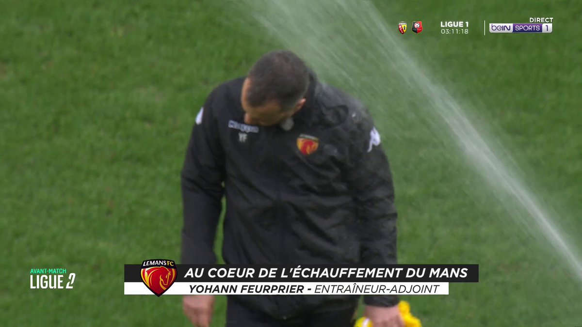 [📺 LIVE] 🇫🇷 #Ligue2BKT 😅 Au cœur de l'échauffement du LE MANS FC avec Yohann Feurprier ! #LMFCLAVAL #beINLIGUE2
