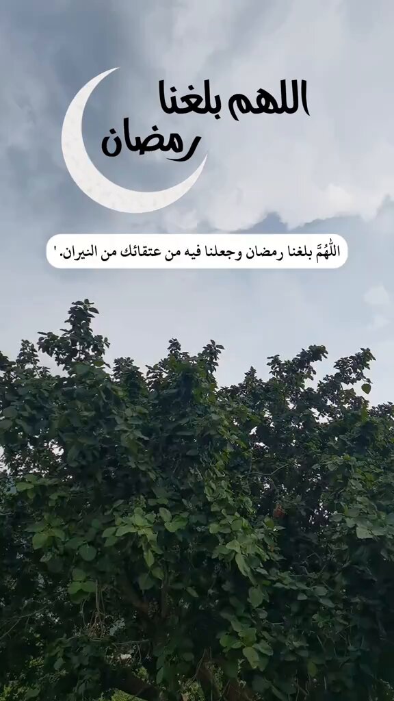 اللهم بلغنا رمضان بلوغاً، يغير حالنا إلى أحسنه ويُهْذب نفوسنا ويظهر ما بداخلنا وَاجعلهُ رحمة ومغفرة وعتق من النار. يَاربّ لا تُغيّر عَلينا الحَال إلا لأحسَنِه، وبَشّرنا بمَا يسرّنا، وادفَع عنّا مَا يَضرنَا. #رمضان_بيجمعنا_علي_الخير