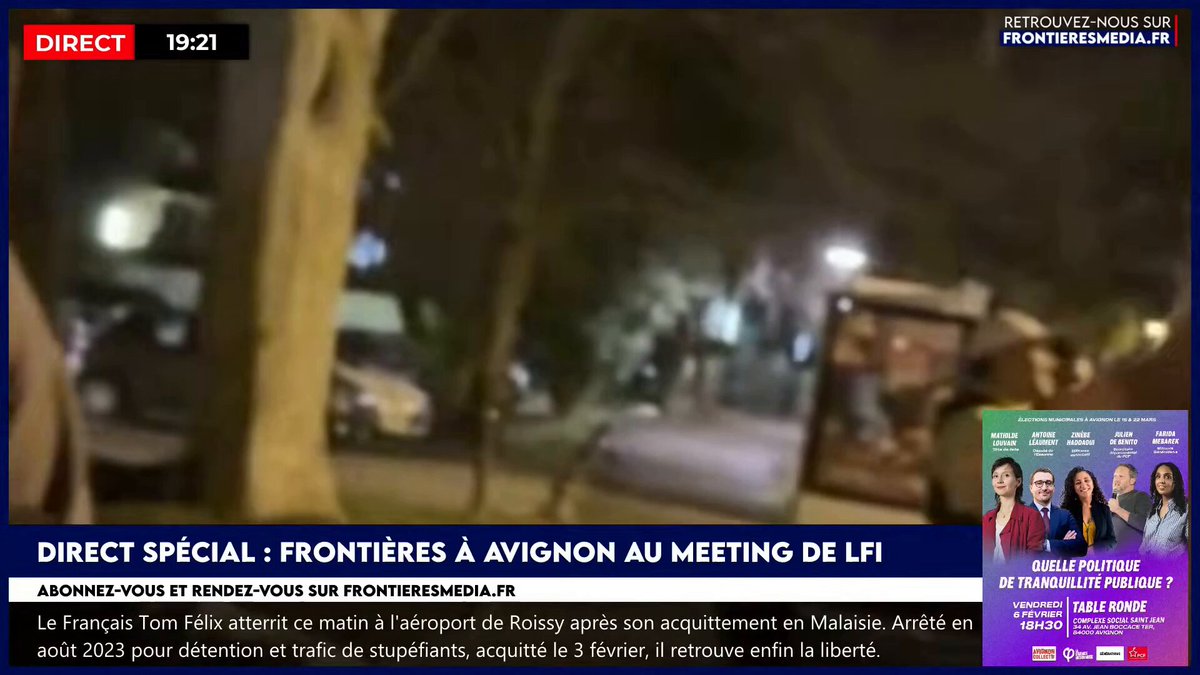 🇫🇷 EN IMAGES | Jordan Florentin, journaliste du média d’extrême droite Frontières, enfariné, reconnaît porter une perruque.