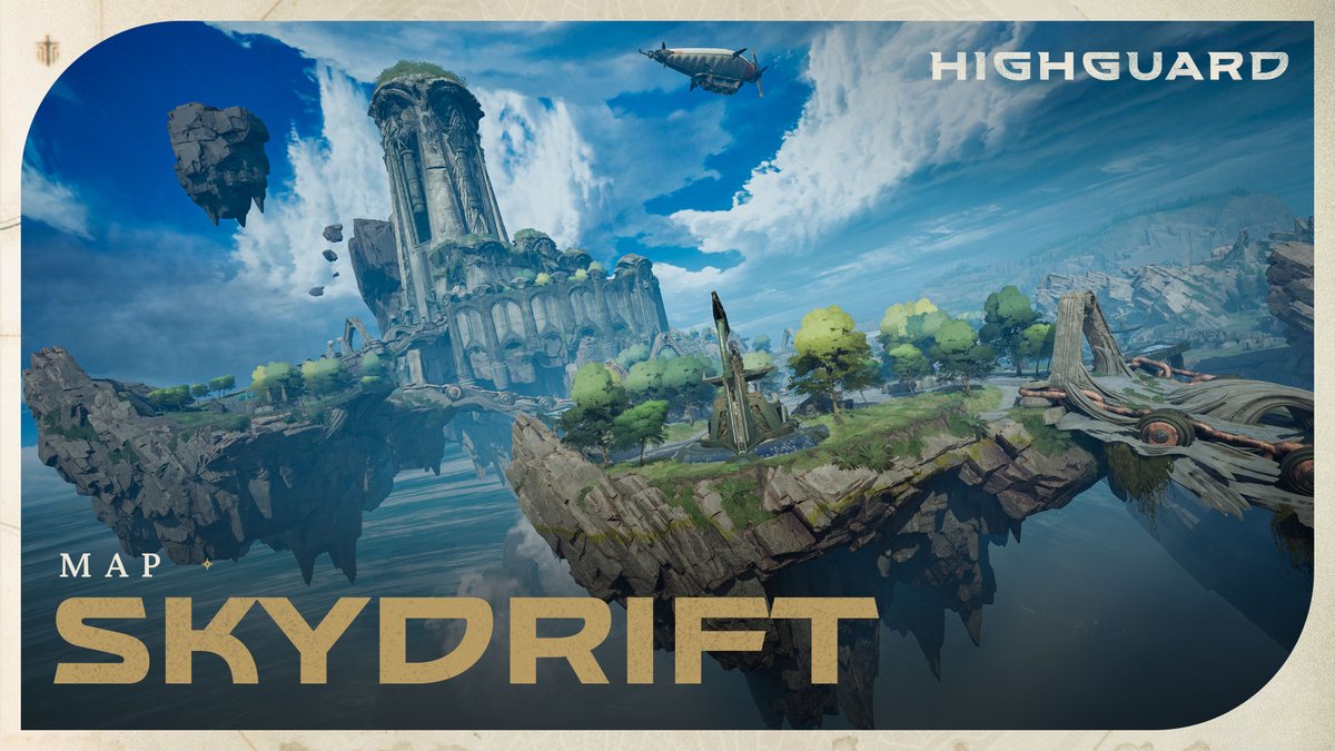 In Skydrift, prepare to navigate through caverns once home to great winged-beasts, spar off against one another in an ancient ring of stone, and ride across colossal chain bridges. Venture across our newest map, Skydrift, now! ☁