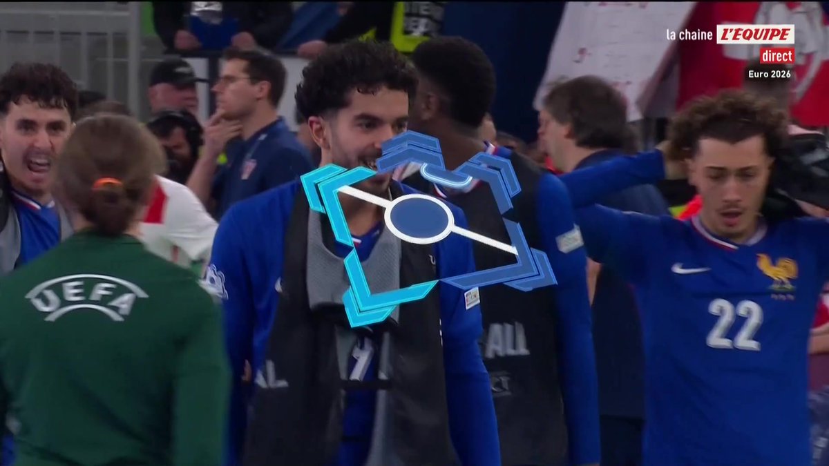 Scรฉnario incroyable lors de cette petite finale de l'Euro entre la France et la Croatie. ร seulement 7 secondes du terme, le capitaine Souheil Mouhoudine est lร pour arracher l'รฉgalisation. #lequipefootball