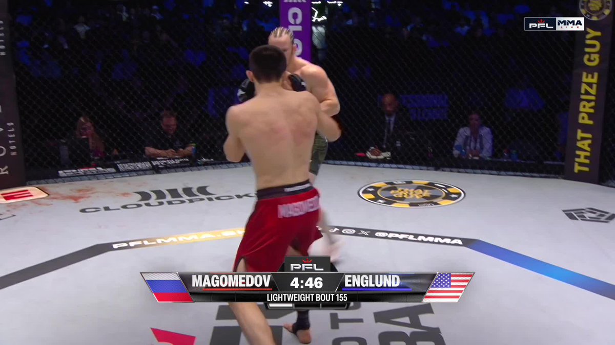 Khabib's protégé Amru Magomedov just finished his opponent in 37 seconds in his PFL debut Khabib says he's gonna be a future star 👀🔥
