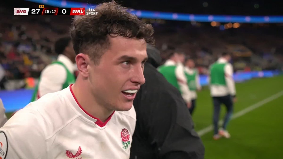 A hat-trick for England's Henry Arundell 👏 It's an absolute gift from Wales though...