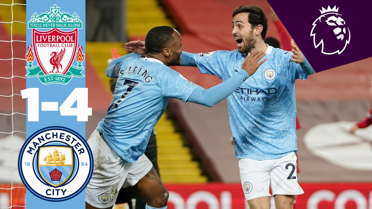 🚨 مثل اليوم قبل (5) سنوات 🚨 مانشستر سيتي 4-1 ليفربول — الأنفيلد