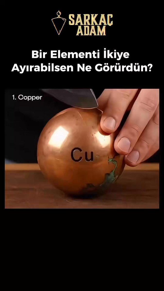 Bir elementi ikiye ayırabilsen ne görürdün İlginç