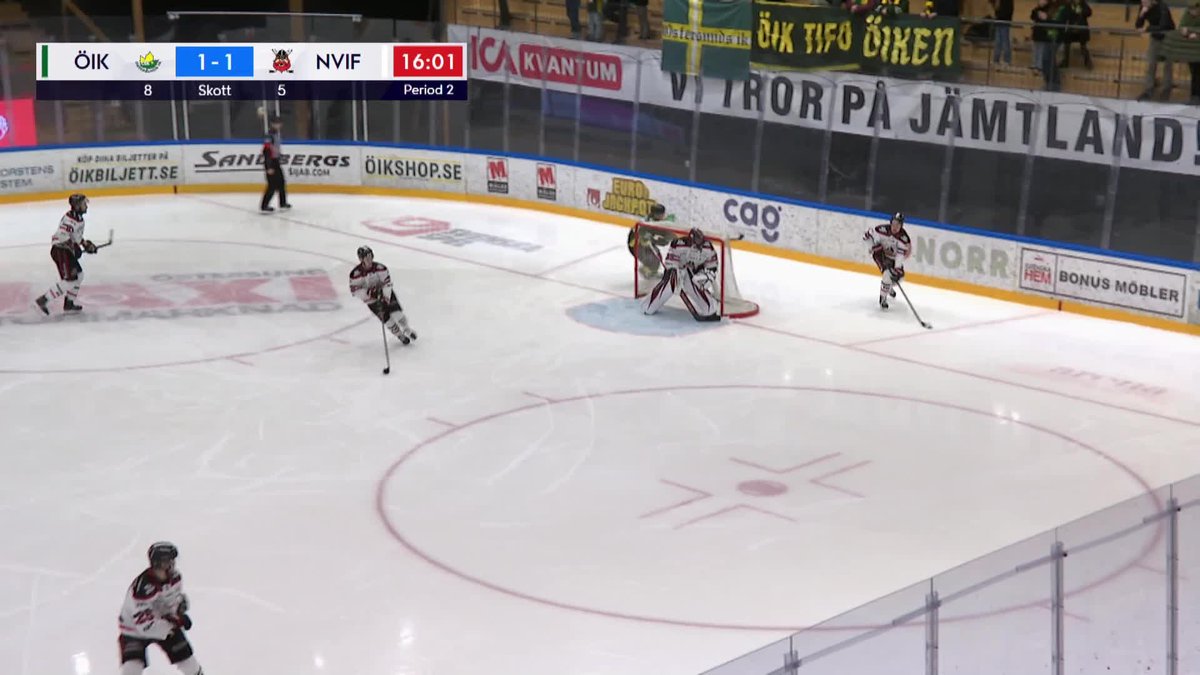 Calle Wäng kliver fram med sitt första mål i Östersund-tröjan 🍁 Streama HockeyAllsvenskan på TV4 Play 📺