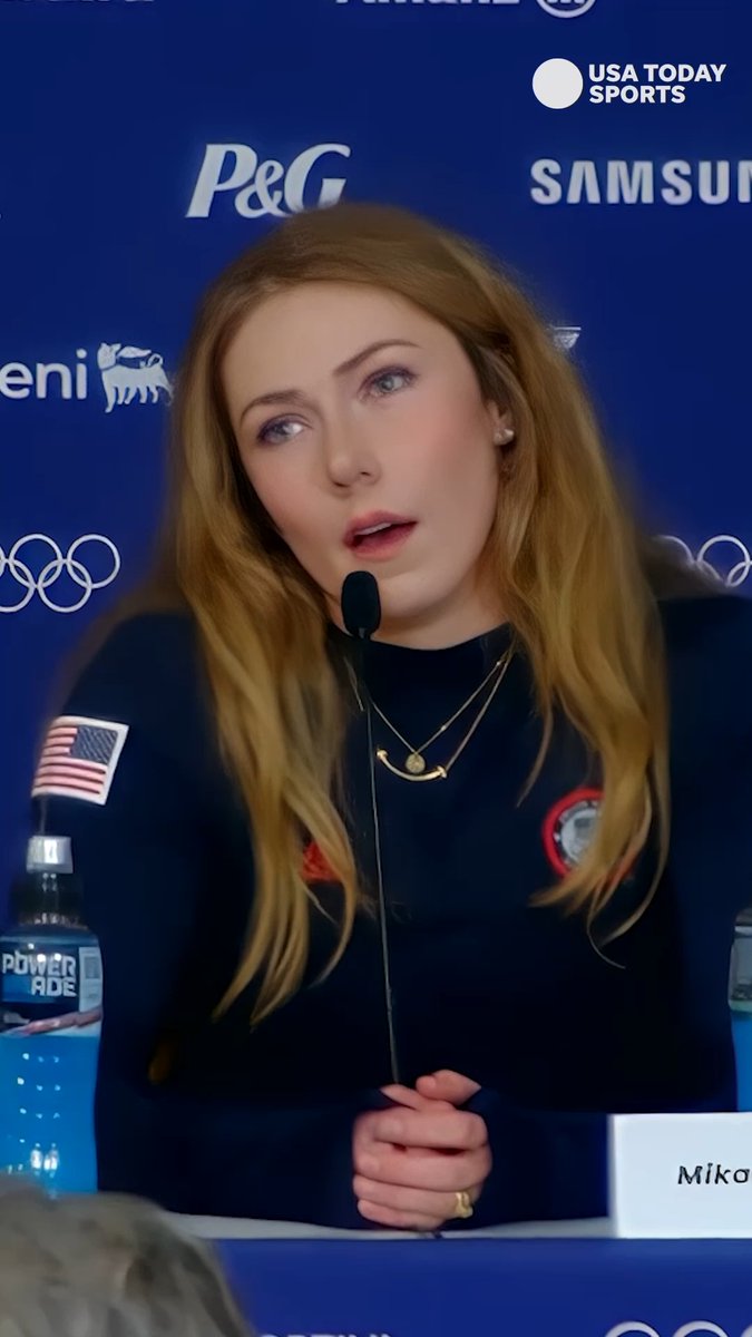 Mikaela Shiffrin was asked how she feels representing the United States at the Olympics despite the political tensions in the country. The two-time gold medalist quoted Nelson Mandela as part of her answer.