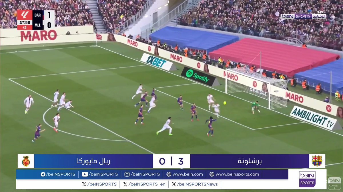 🟣🎥 تقرير خاص | عزز برشلونة صدارته للدوري الإسباني بفوزه على ضيفه ريال مايوركا بثلاثة أهداف دون مقابل محققا الانتصار الحادي عشر على التوالي على أرضه هذا الموسم في الليغا 🎙️تقرير | يوسف آيت الحاج Youssef Ait El HAJ Ali