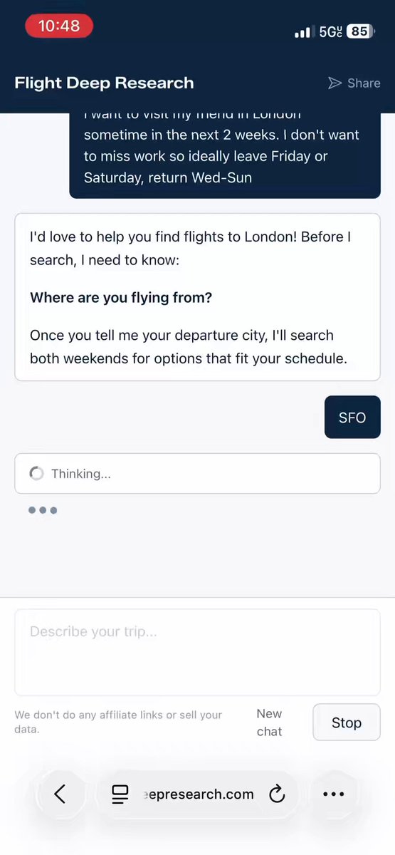 introducing deep research for flights : book complex trips with ease