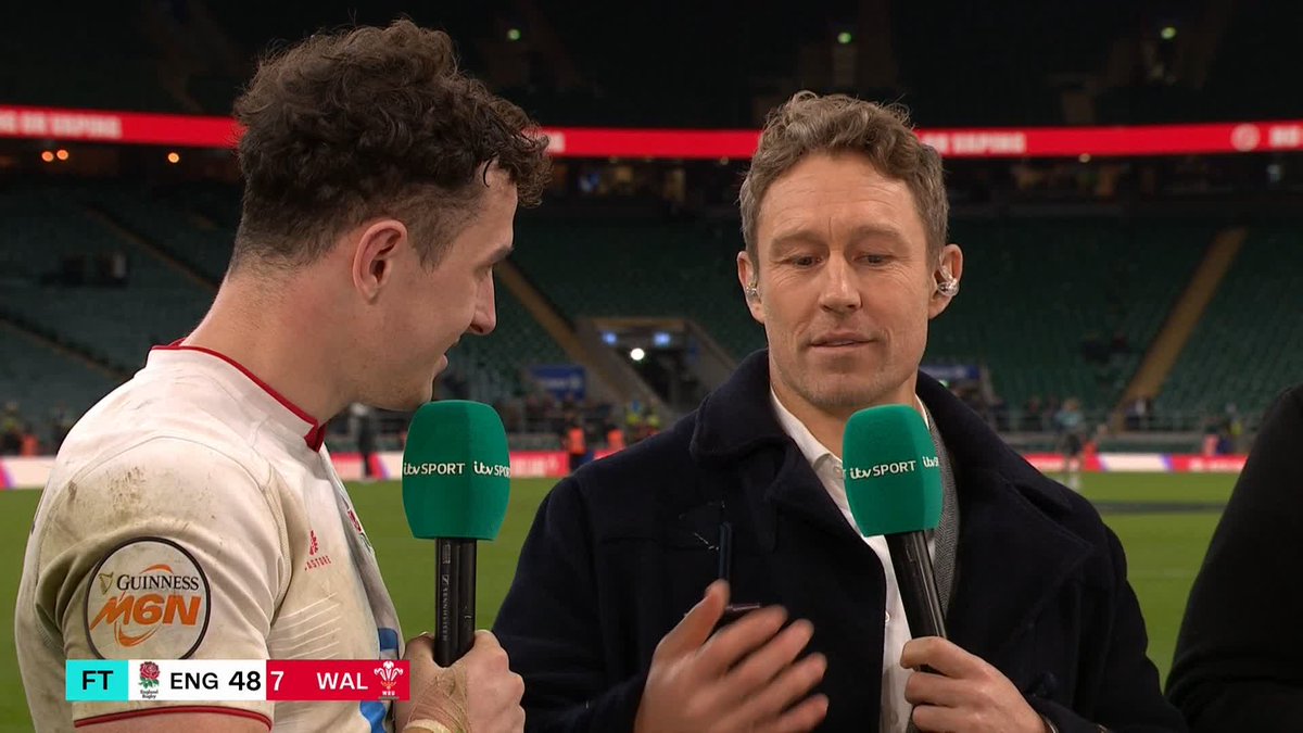 Jonny: Serious question 🙋 Dan: Serious question 🤔 Jamie: What's your one rep max squat? 🤣 Henry Arundell joined the ITV Sport team after England v Wales