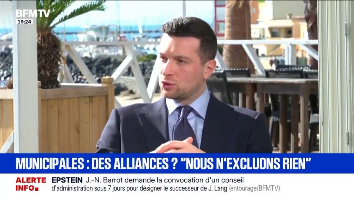 L'essentiel est que les Français accordent aux listes du RN et de ses alliés la dynamique la plus forte possible dès le premier tour le 15 mars. Je ne suis pas fermé à des discussions sur des listes d'union au second tour, notamment face au danger de l'extrême gauche.