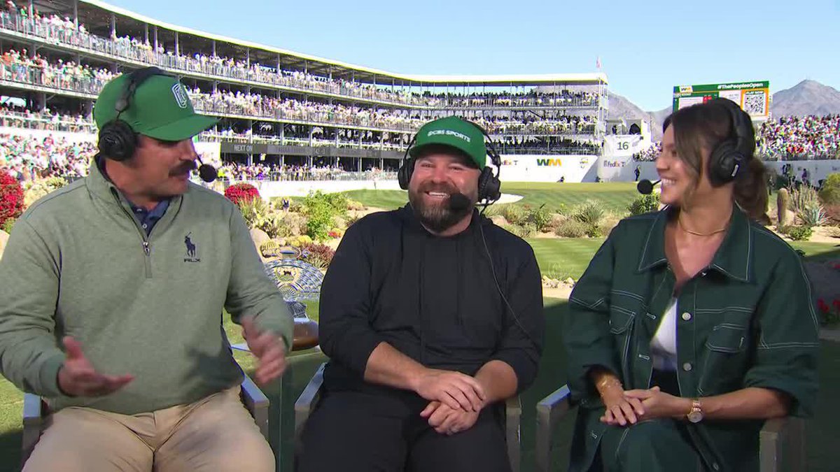 The fun has begun at the 16th with Amanda Balionis, Colt Knost and Johnson Wagner.