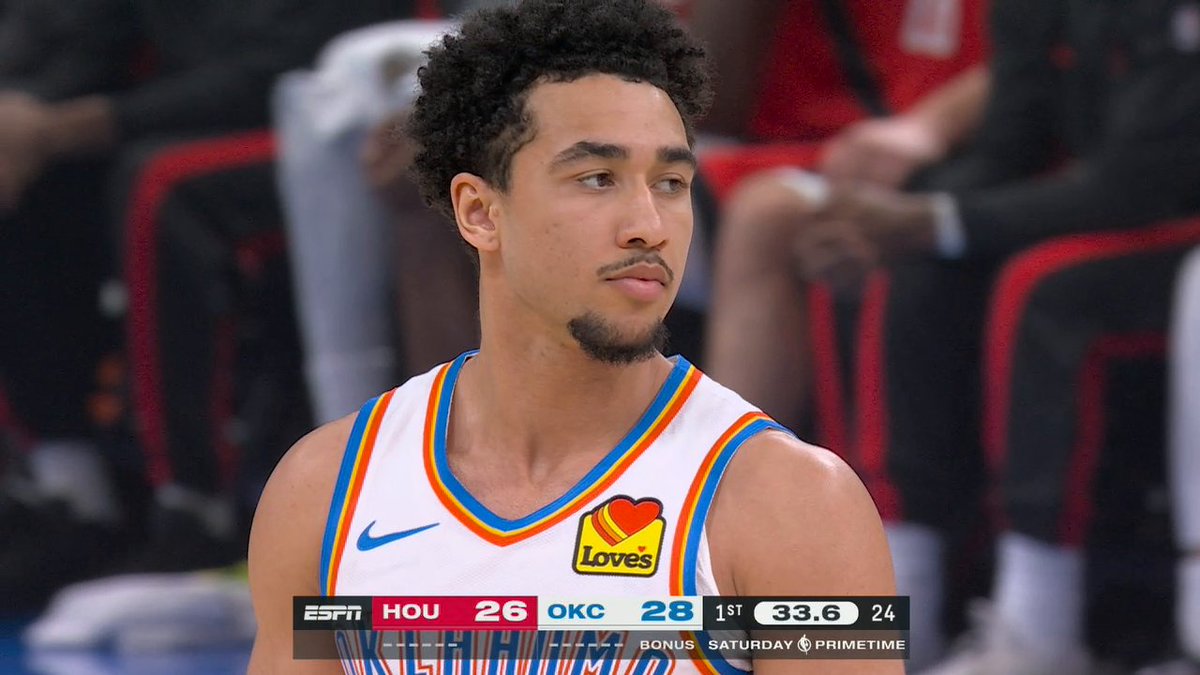 Jared McCain gets a huge ovation from the OKC crowd 👏 Watch Rockets-Thunder on ABC and the ESPN App 🍿