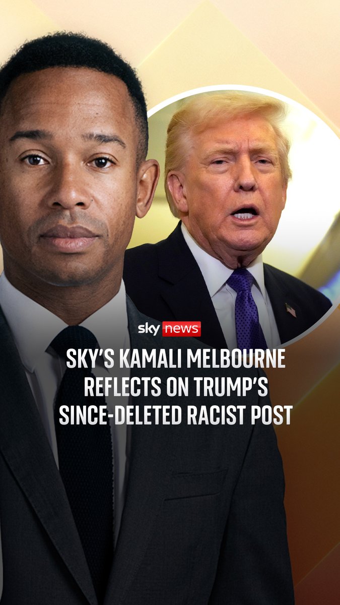 British TV anchor Kamali Melbourne of Sky News with a moving, personal response to Trump’s posting of the racist clip of the Obamas. I know Kamali just a little. I’m proud of him for saying this — and sad we’re in a moment when he has to.