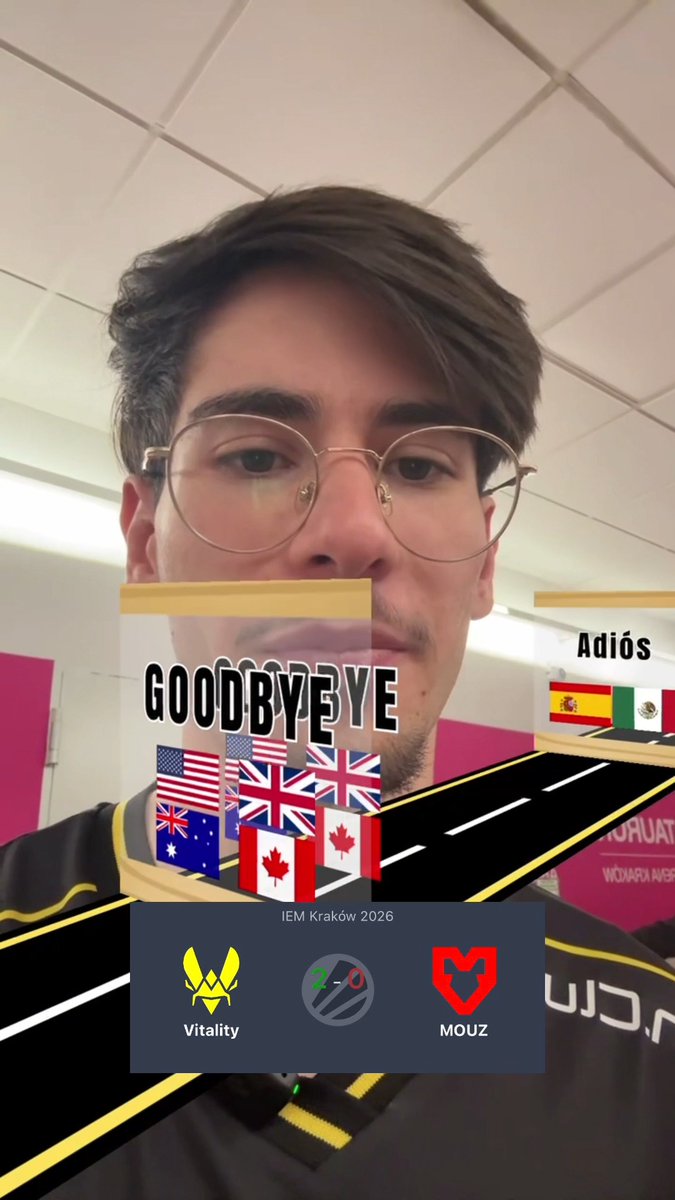 “Au revoir” 👋 Team Vitality CS Shahar Shushan #IEM