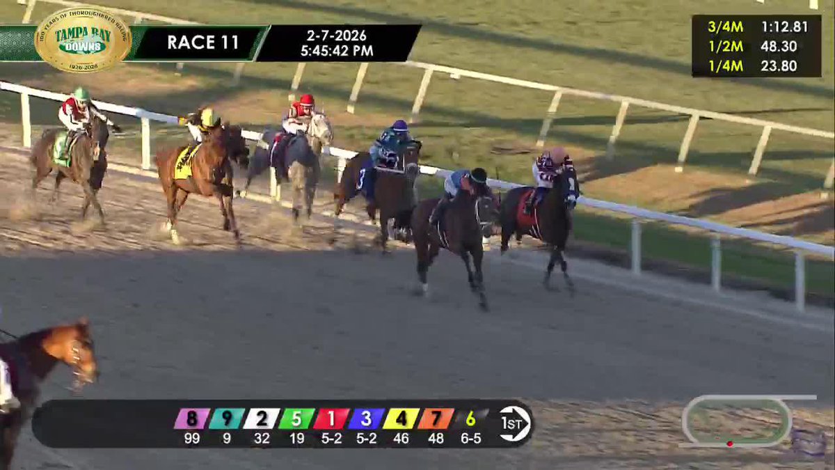 Renegade wins the Sam F. Davis for 20 points on the Road to the Kentucky Derby! 🌹