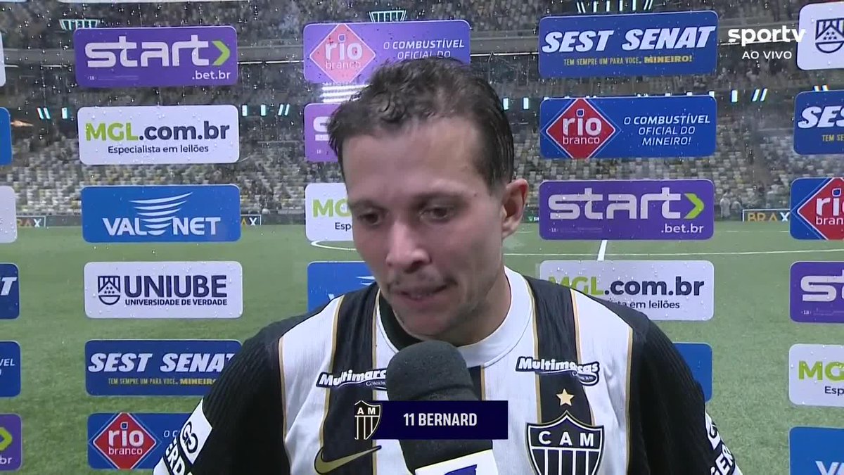 Bernard lamenta empate do Atlético-MG com o Athletic e desabafa: "A gente tem que ter atenção o mais rápido possível". #futebol #atleticomg #athletic #campeonatomineiro