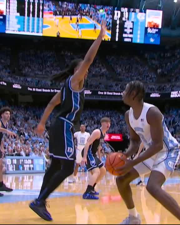 Caleb Wilson making tough shots look easy 🔥 Watch Duke-UNC on ESPN and the ESPN App.