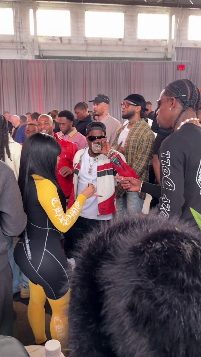 Cardi B with Travis Scott and Quavo at Tik Tok’s Super Bowl party in San Francisco.