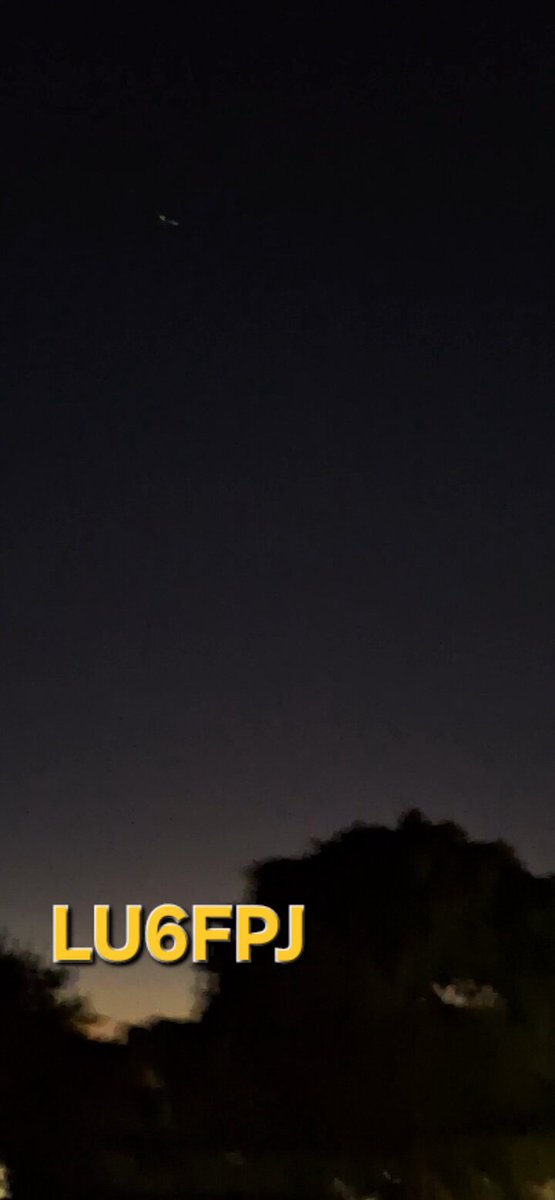 Estacion Espacial Internacional sobre la ciudad de #Rosario SF se pudo ver y se pudo oir a radioaficionados comunicado a través de ella.