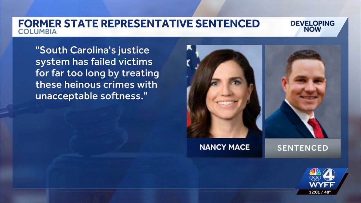 "South Carolina’s justice system has failed victims for far too long by treating these heinous crimes with unacceptable softness." -Congresswoman Nancy Mace