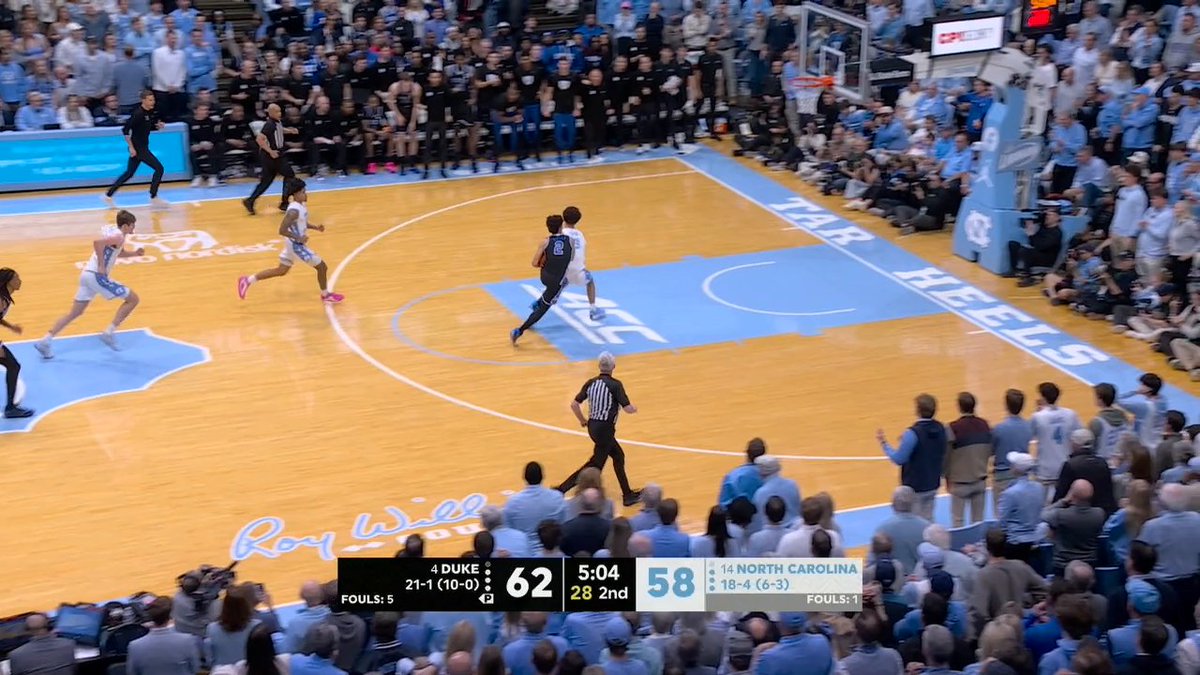 This sequence 😲 Watch the ending of Duke-UNC on ESPN and the ESPN App 🍿