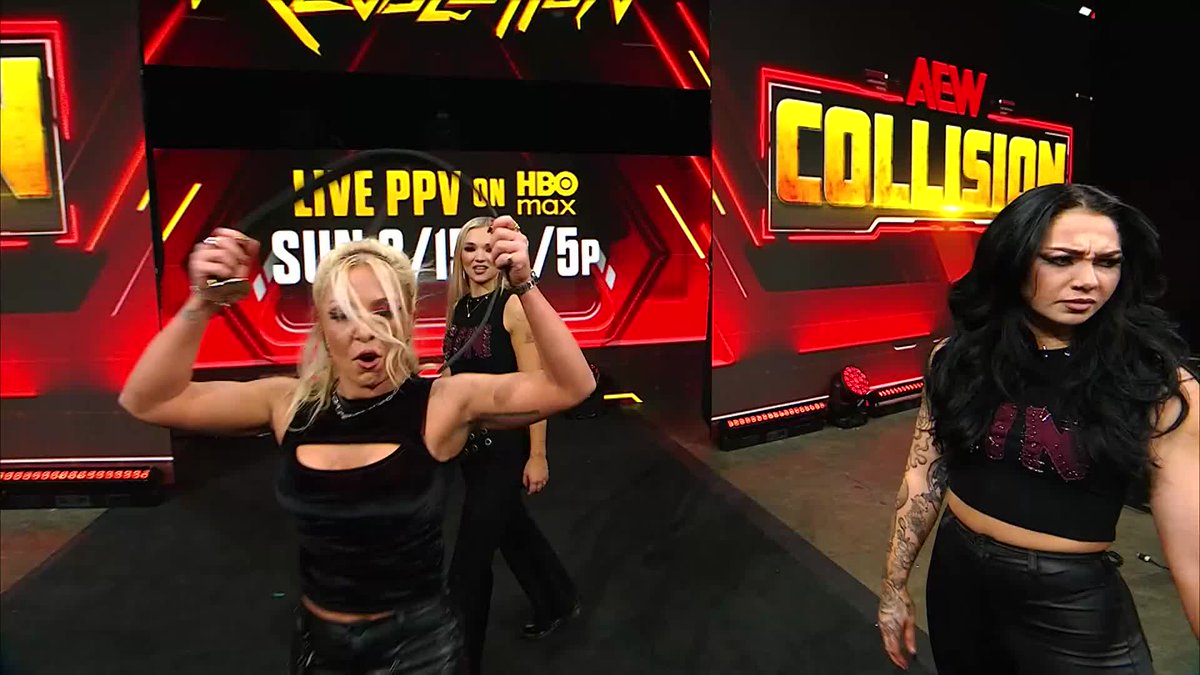 .@CALLMEKRISSTAT VS @TOXIC_THEKLA IN A STRAP MATCH?! 😱 Watch #AEWCollision on TNT & HBO Max