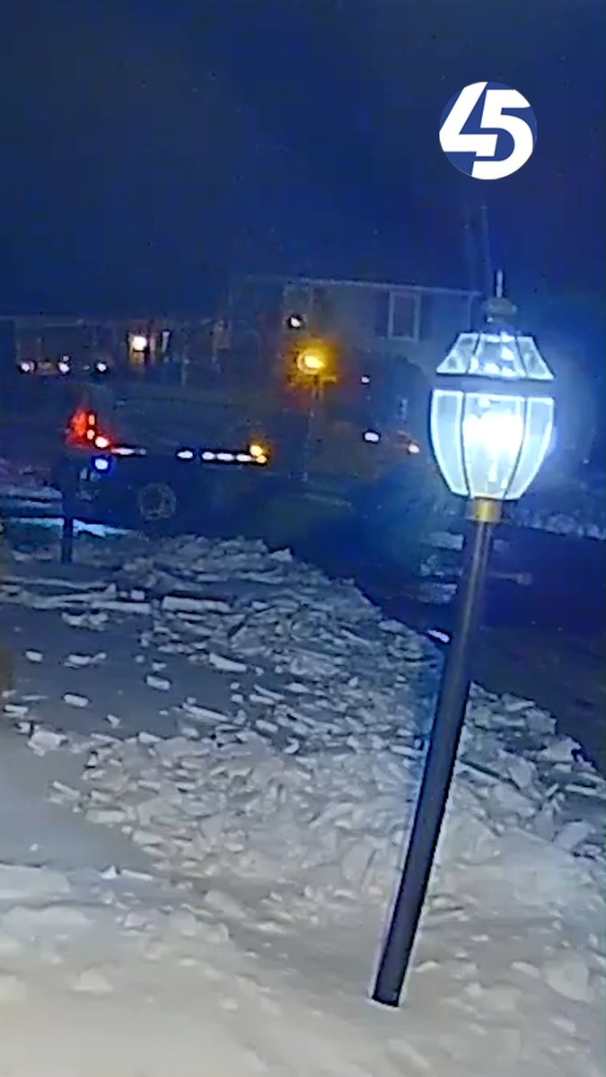 CAUGHT ON CAMERA: A snow plow collapsing into Jamieson Road in Lutherville Saturday night where there's a confirmed water main break. FOX45 News has reached out to Baltimore City and County agencies to see when the plow is expected to be removed and when the road is expected to be repaired, so stick with us on air and online for updates.